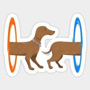 Wiener Dog Portal Sticker